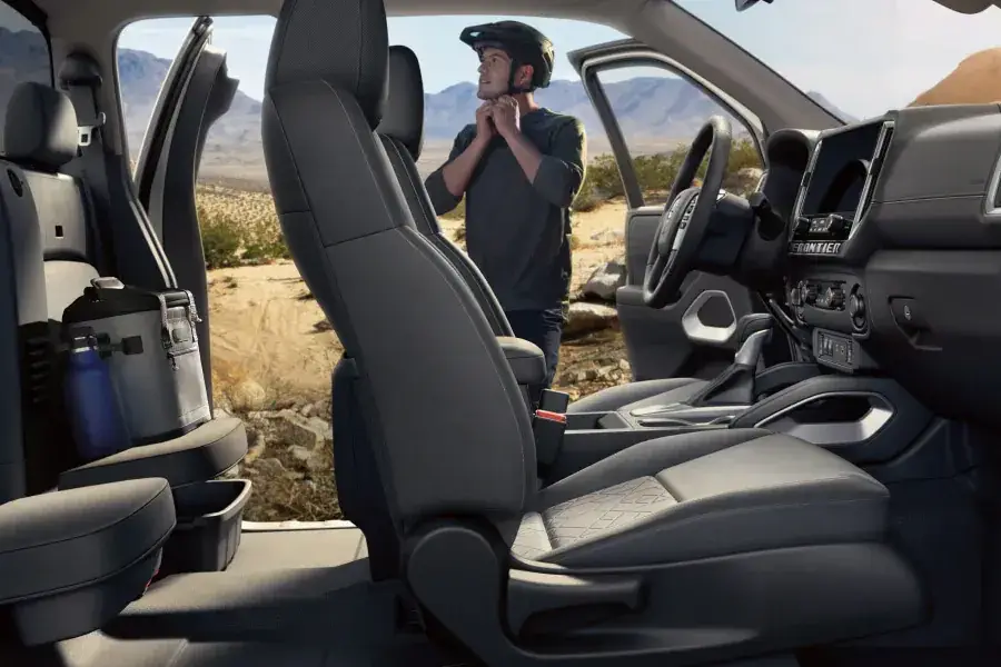 Interior cab of a 2025 Nissan Frontier