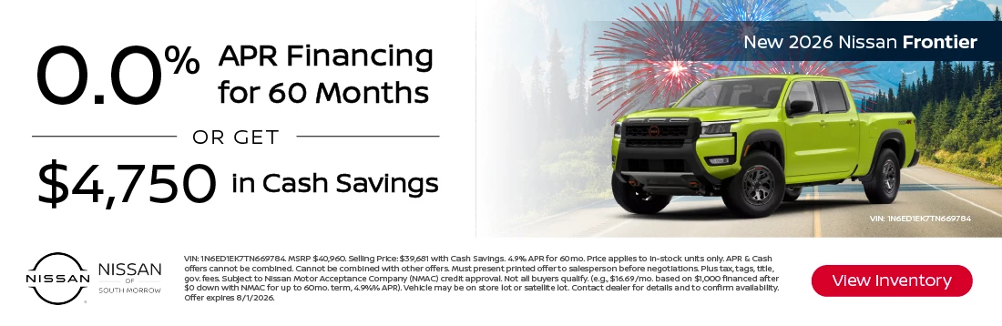 New 2026 Nissan Frontier