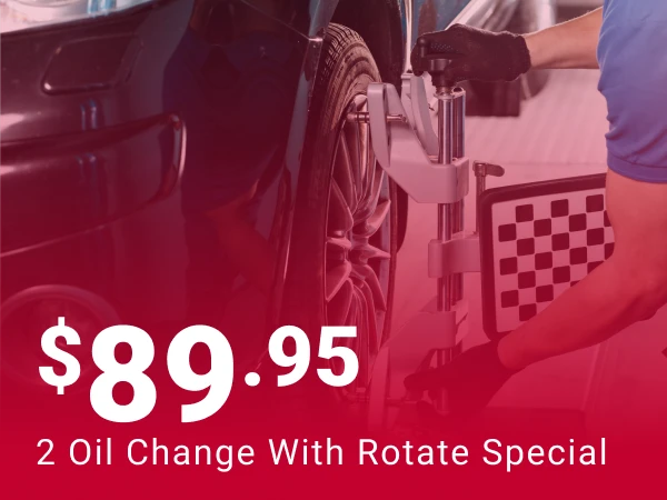 2 oil change with rotate special