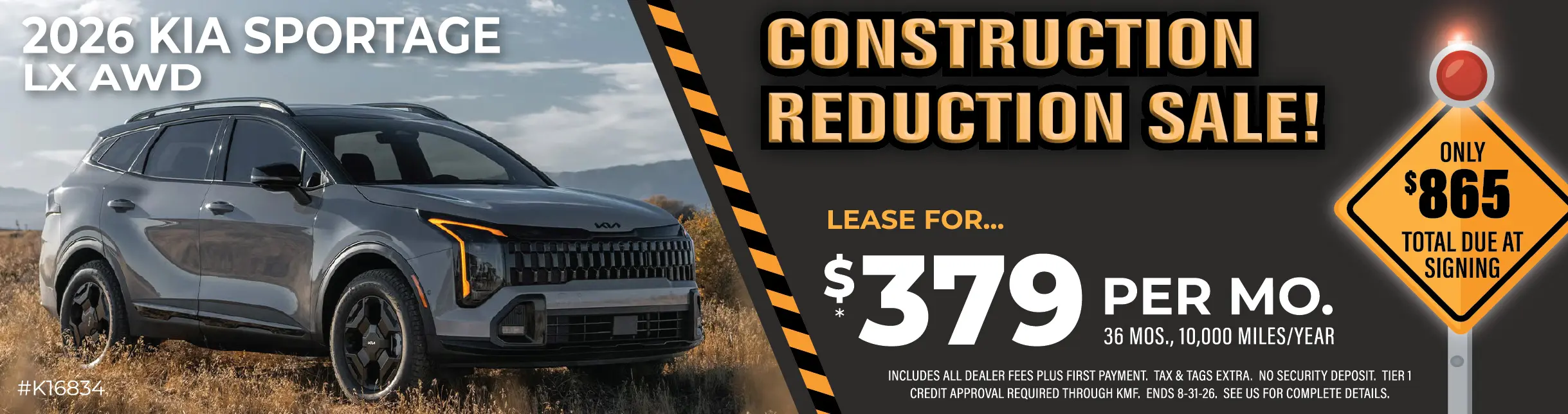 Lease a KIA Sportage LX from $379/month