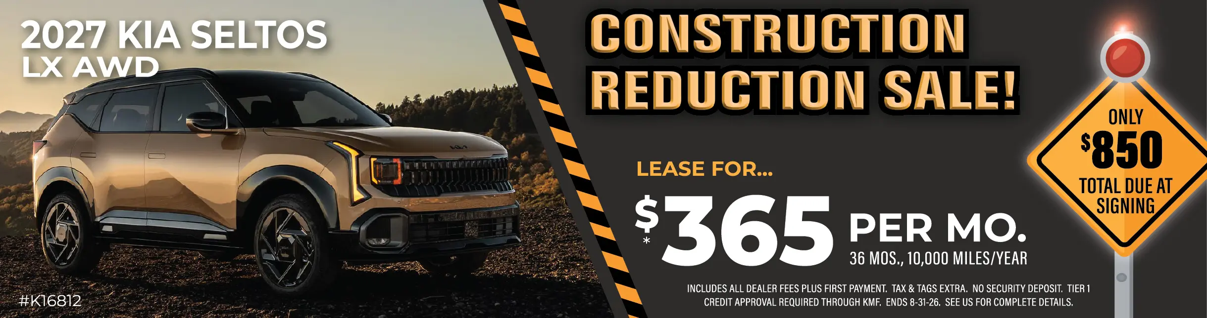 Lease a KIA Seltos from $365/month