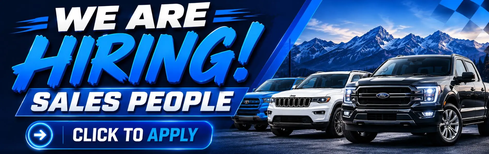 Now hiring Salespeople