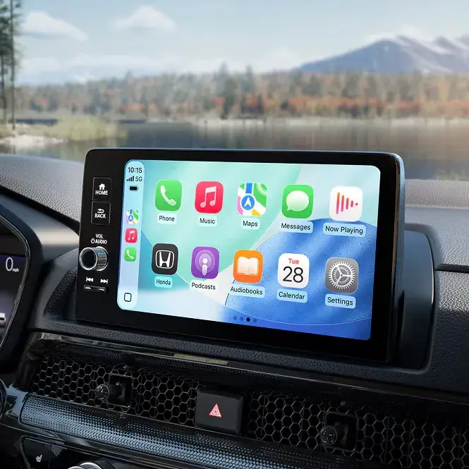 2027 Honda CR-V dashboard touchscreen displaying Apple CarPlay for NYC commutes