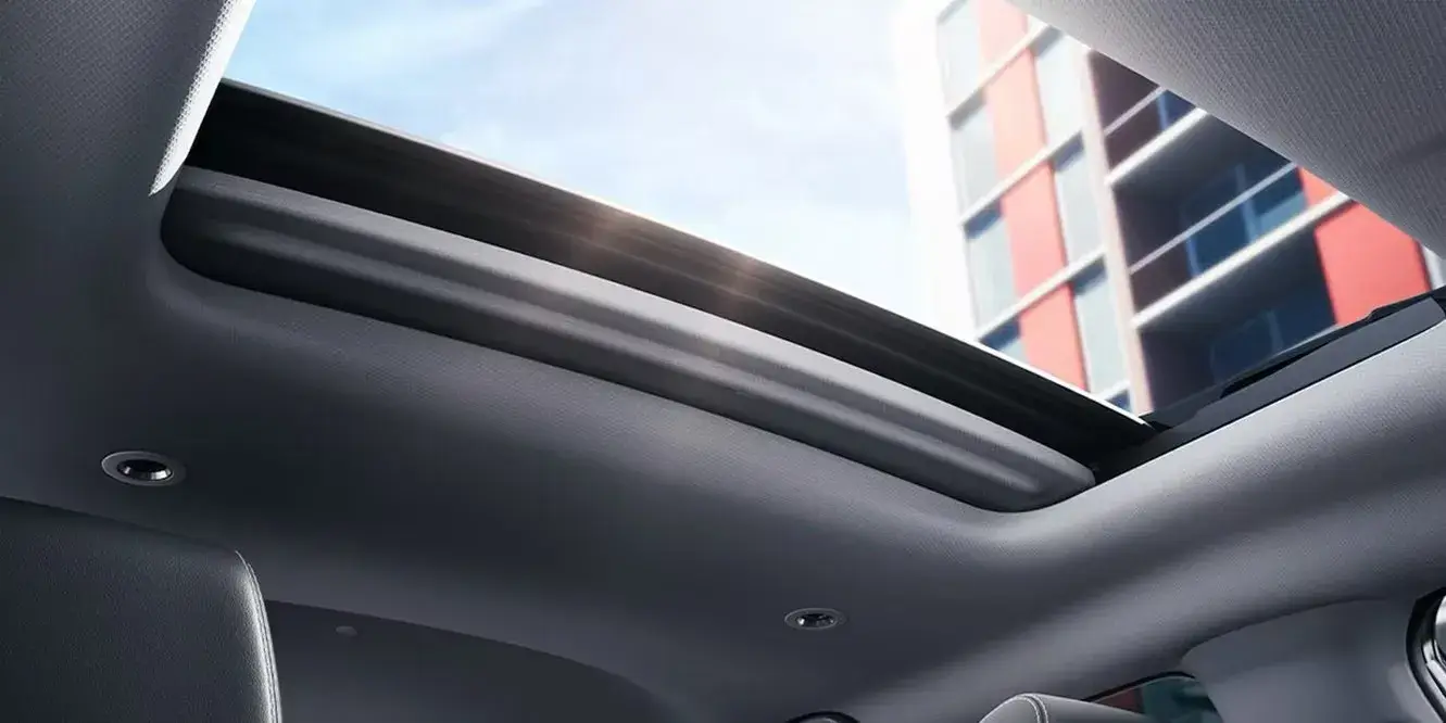 2027 Honda HR-V EX-L one-touch power moonroof viewed from inside the cabin