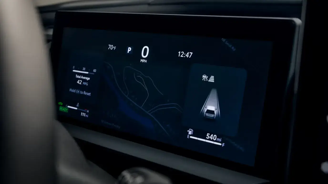 2026 Toyota RAV4 12.3-inch digital gauge cluster showing speed and driver-assist status