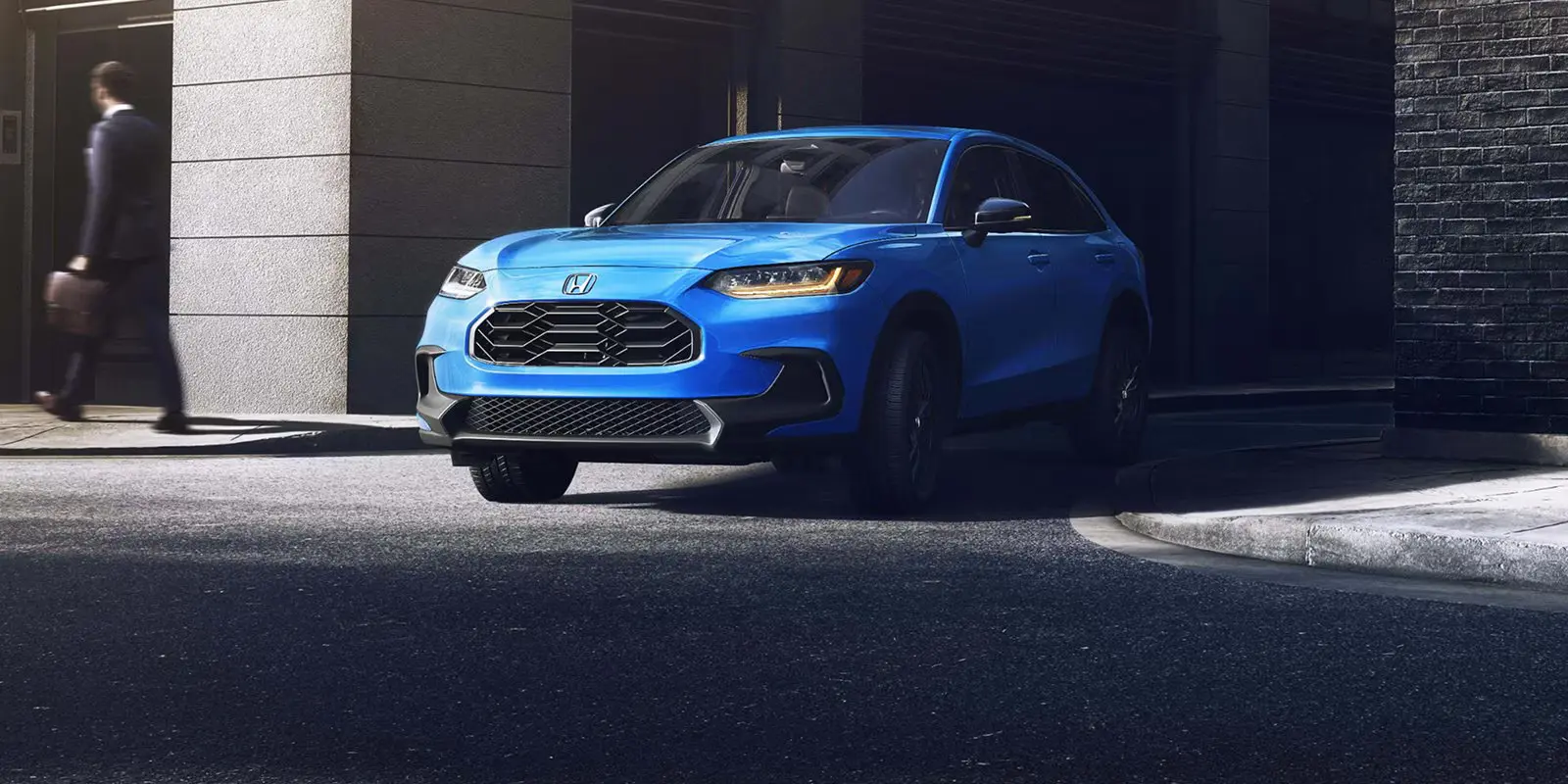 2027 Honda HR-V Sport in Boost Blue Pearl available at Plaza Honda in Brooklyn, NY