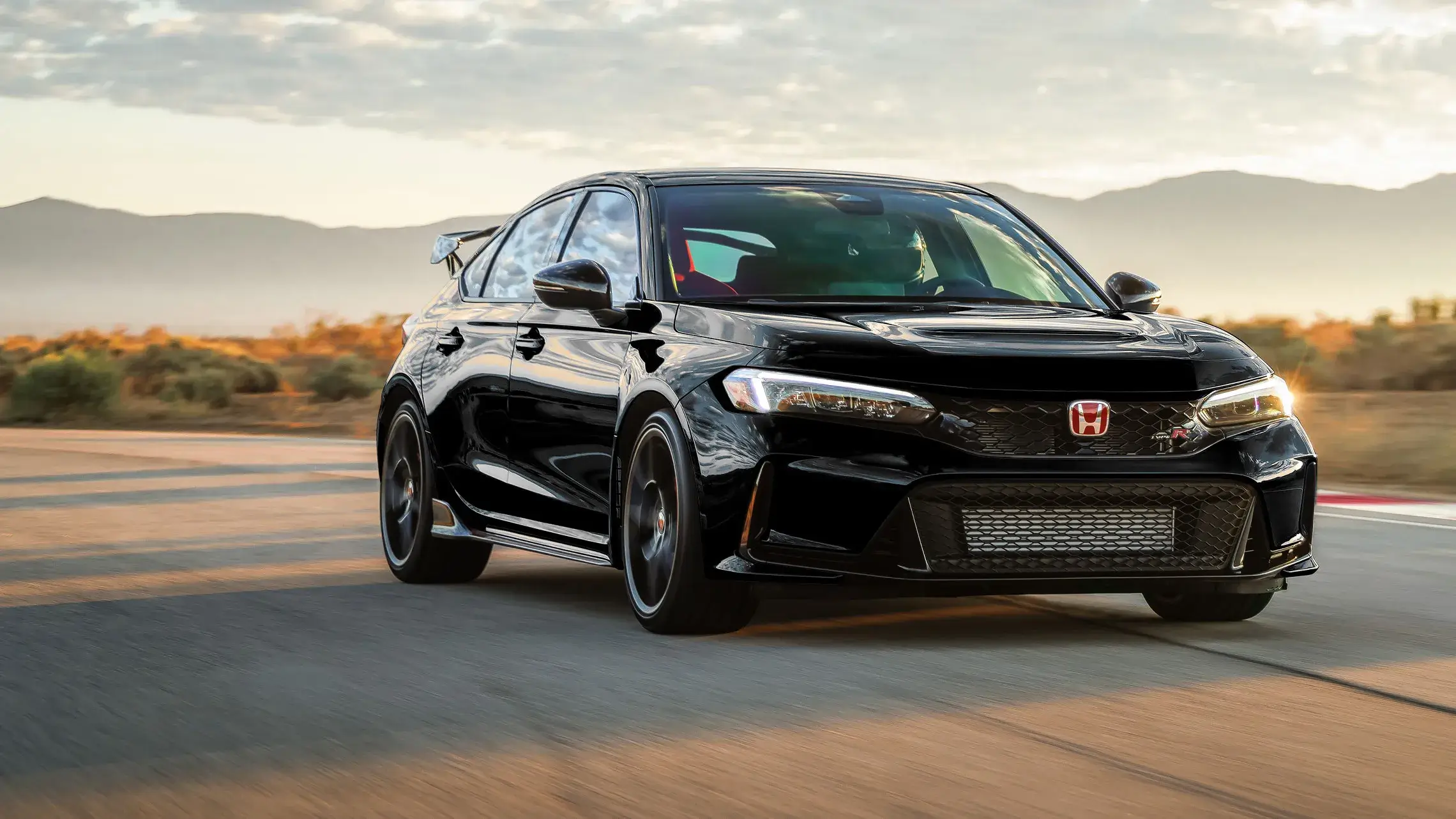 Honda Civic Type R turbocharged 2.0-liter engine and high-speed stability aerodynamics