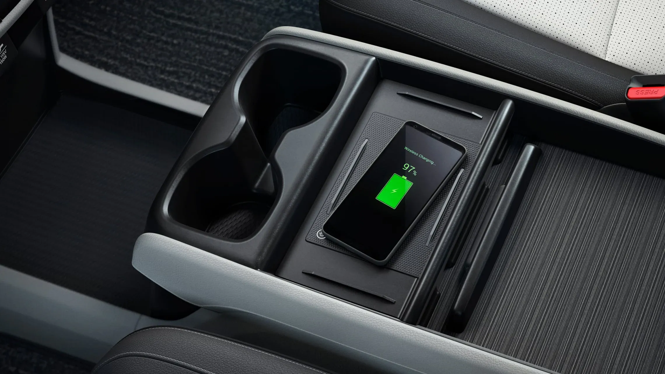 Wireless phone charging pad in the 2027 Honda Odyssey center console