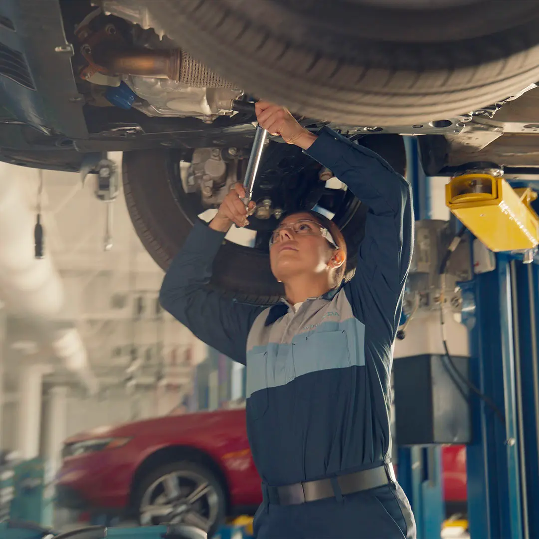 Genuine Honda parts on display at Plaza Honda