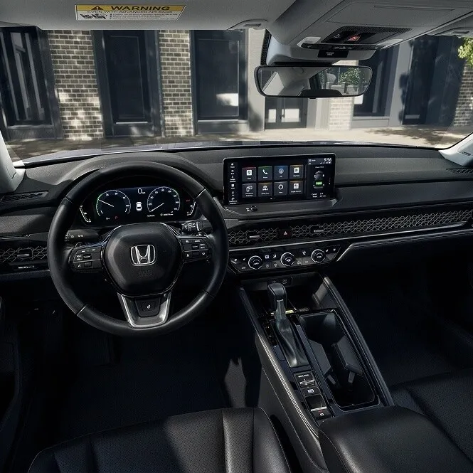 Honda Accord dashboard with touchscreen, steering wheel and center console