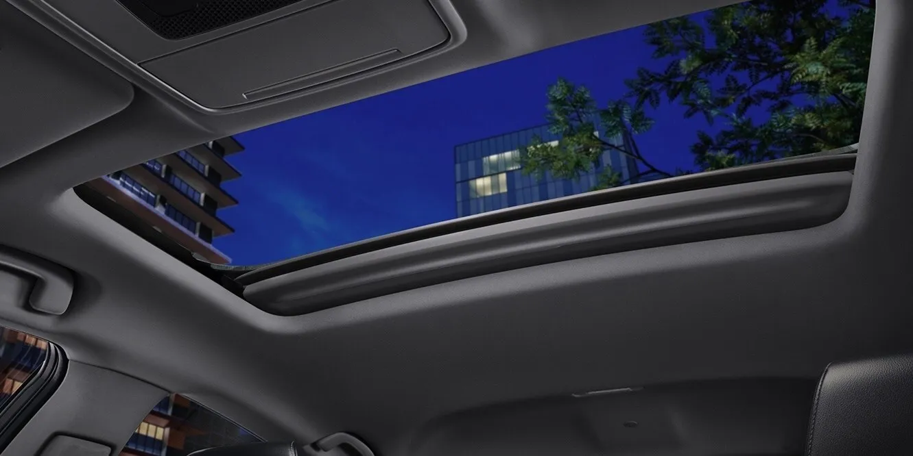 Honda Accord power moonroof seen from inside the cabin