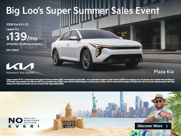 2026 Kia K4 LXS Lease - Aug2026