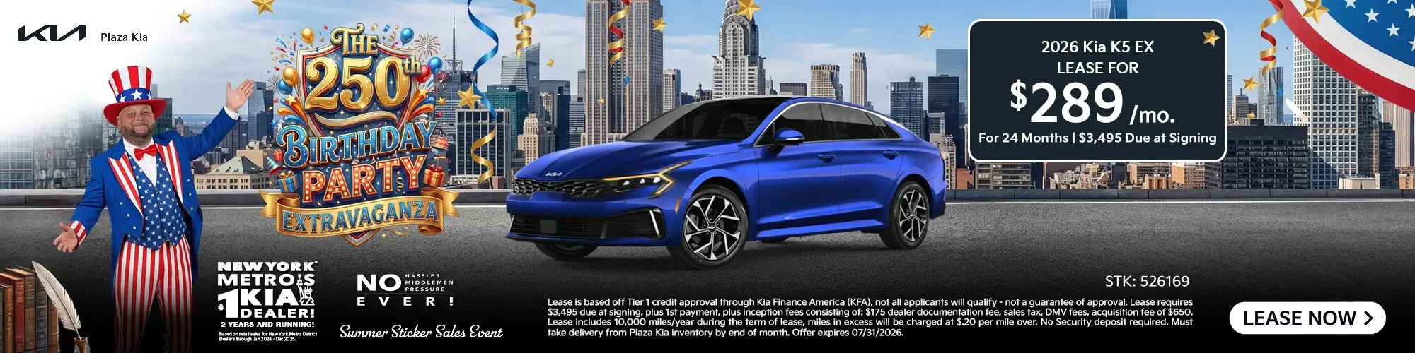 2026 Kia K5 EX Lease