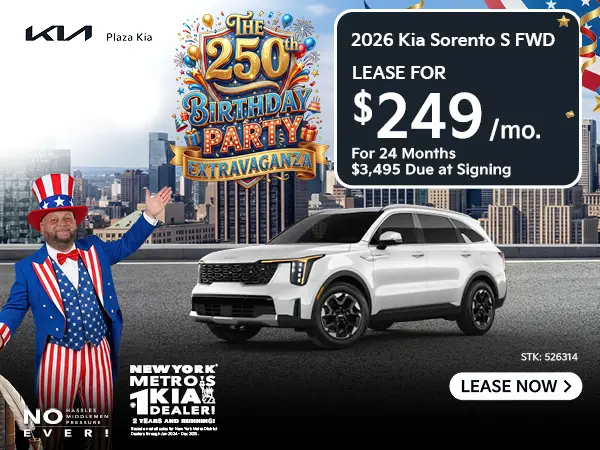 2026 Kia Sorento S FWD Lease