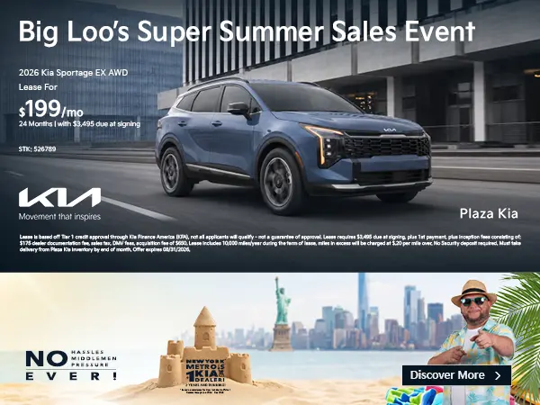 2026 Kia Sportage EX FWD Lease - Aug 2026