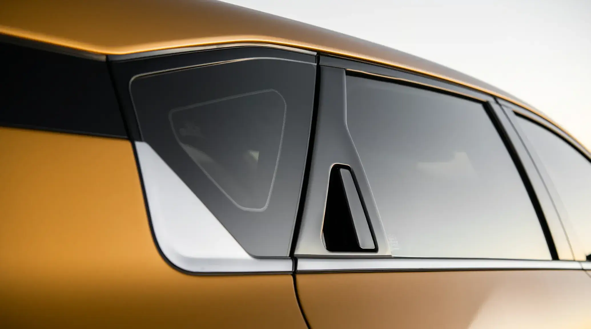 Hidden rear door handle detail on the 2027 Kia K4 hatchback
