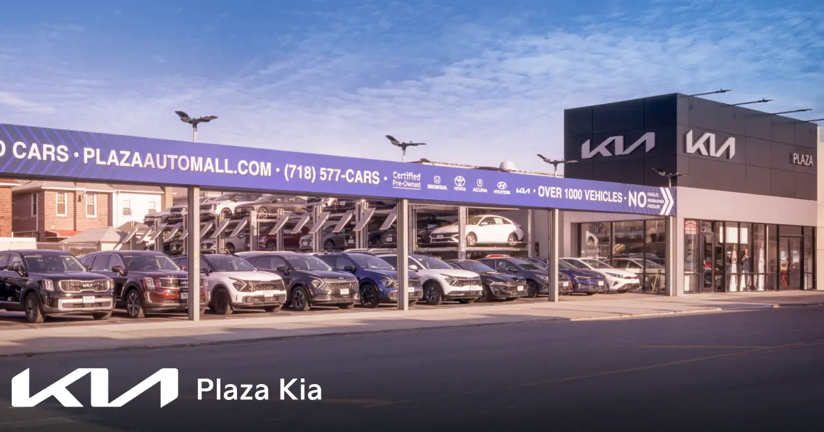 Plaza Kia dealership on Nostrand Avenue in Brooklyn, serving The Bronx, NY