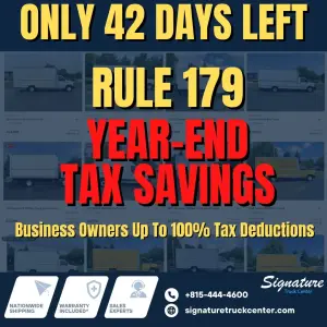 Maximize Year-End Tax Savings With Section 179: Why Now Is the Time to Buy Your Next Truck
