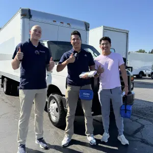 Misael Drives Away in a 16ft Ford Box Truck from Signature Truck Center