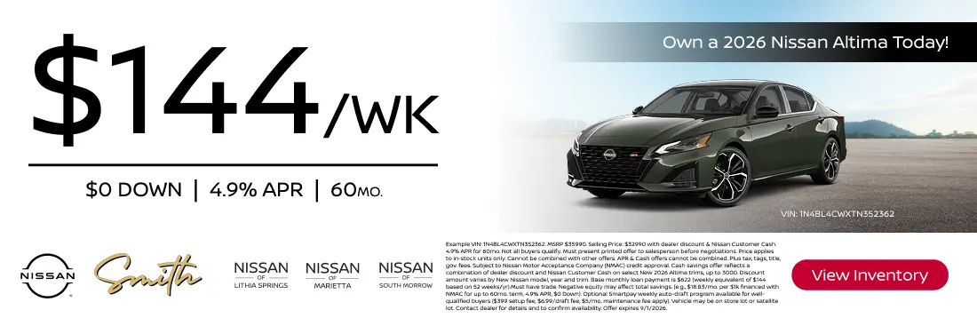 New 2026 Nissan Altima