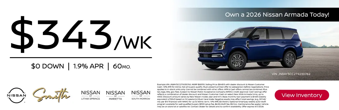 New 2026 Nissan Armada