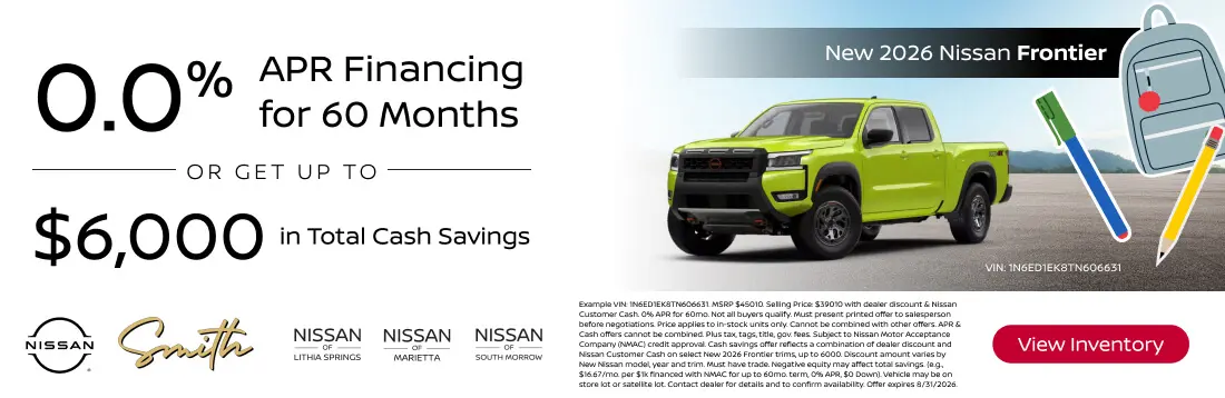 New 2026 Nissan Frontier