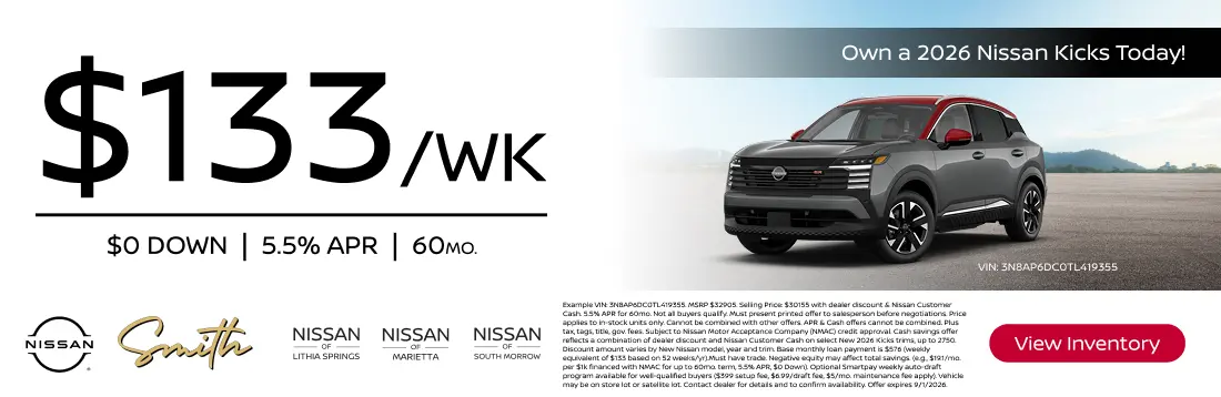 New 2026 Nissan Kicks