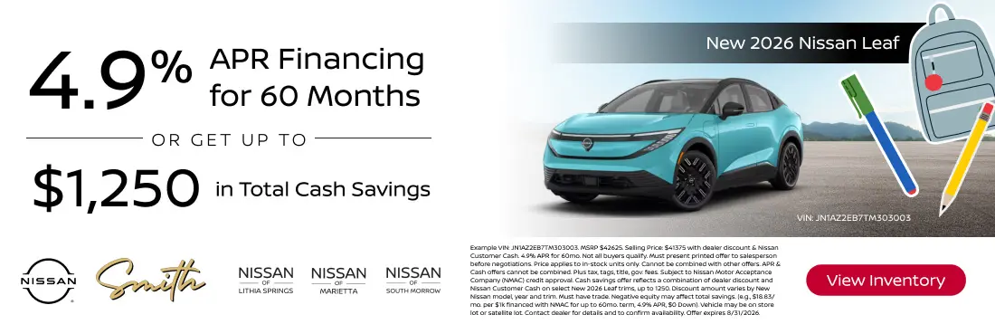 New 2026 Nissan Leaf