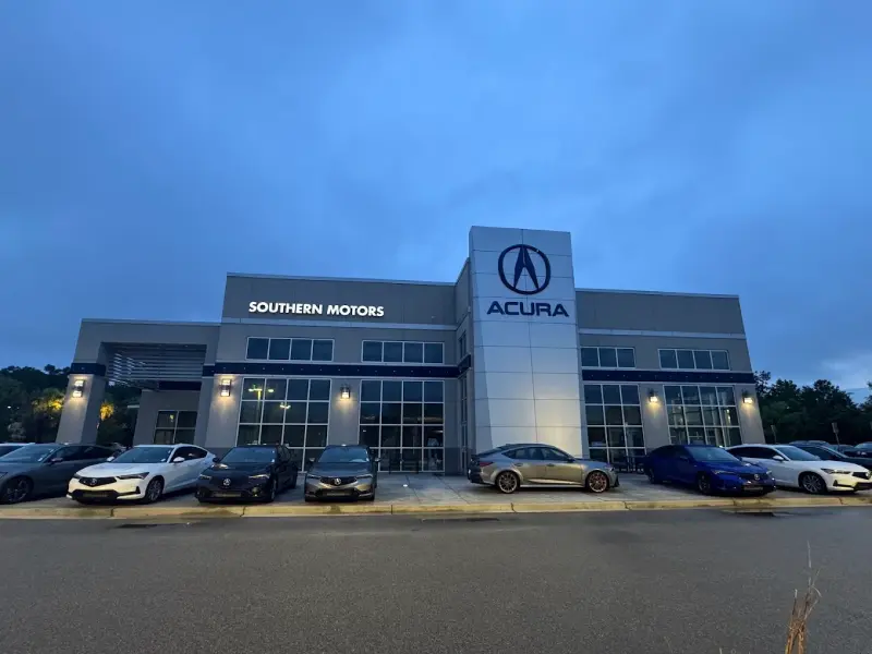 Southern Motors Acura at 102 Park of Commerce Drive in Savannah, Georgia