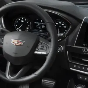 What does the "V" stand for in the Cadillac CT5-V?