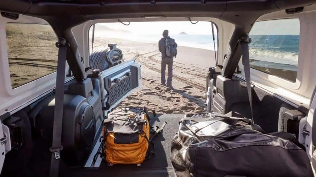 Jeep Wrangler on the Beach