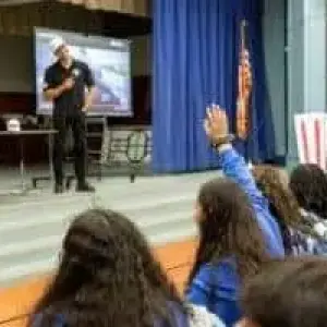 FIA Formula 3 Driver Juan Manuel Correa Visits Okaloosa Students as part of Racing Partnership with Step One Automotive Group.
