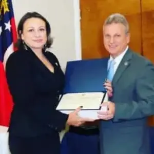 Step One Automotive Group Georgia Marketing Manager and Team Presented Bald Eagle Award from Veterans Council of Chatham County