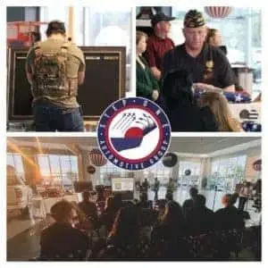 Heroes In The Sky board dedication ceremony