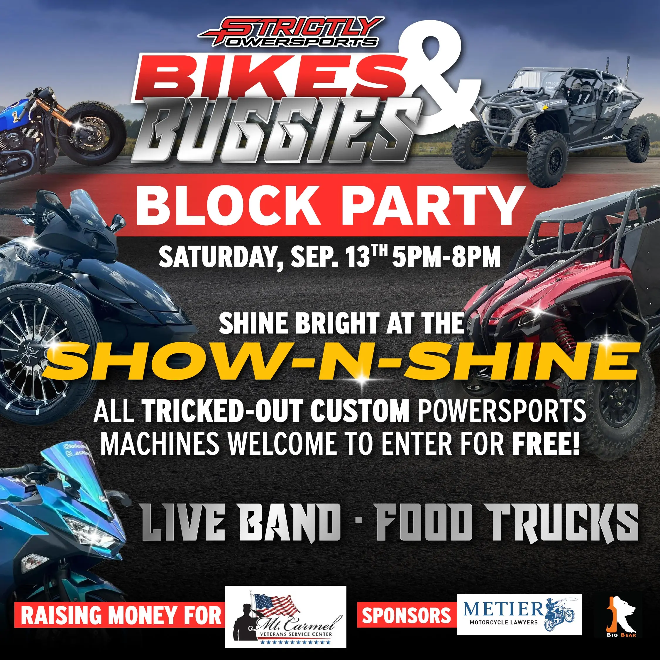 Bikes and Buggies block party at Strictly powersports