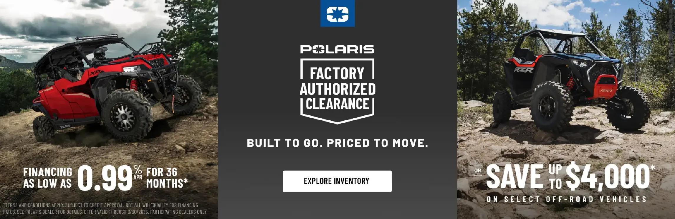 Polaris Factory Authorized Clearance