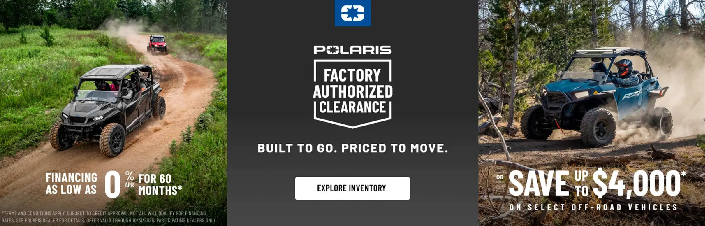 Polaris Factory Authorized Clearance