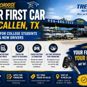 How to Choose Your First Car in McAllen, TX: A Guide for College Students and New Drivers