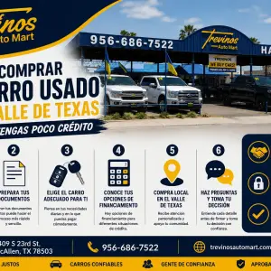 Cómo comprar un carro usado en el Valle de Texas aunque tengas poco crédito