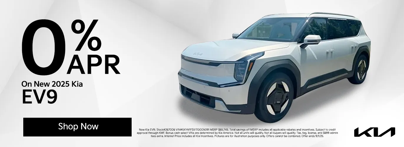 0% APR New 2025 Kia EV9