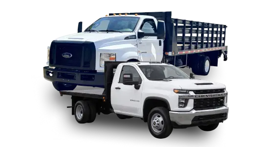 Flatbed trucks for sale at Triangle Truck Center in Franklinton, NC