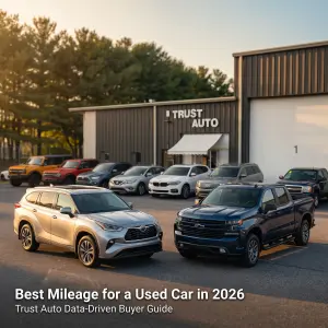 Best Mileage for a Used Car in 2026: Trust Auto’s Data-Driven Buyer Guide