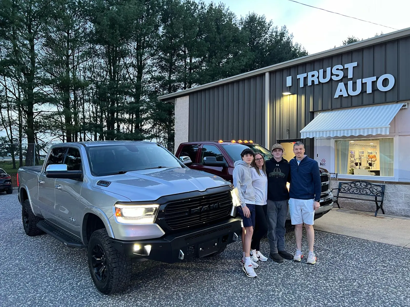 Big Family bought two trucks at Trust Auto