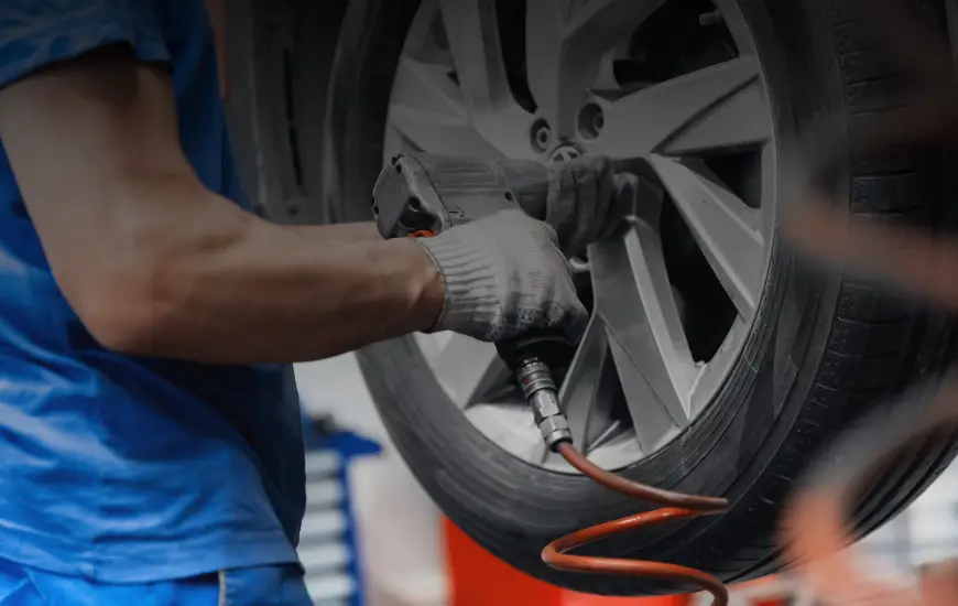 Spring tire change