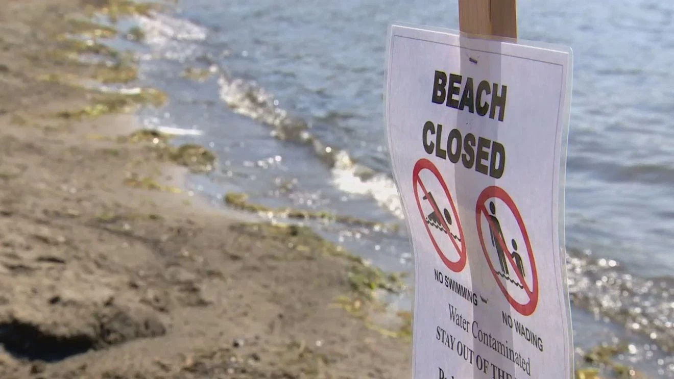 Beach Closed Sign