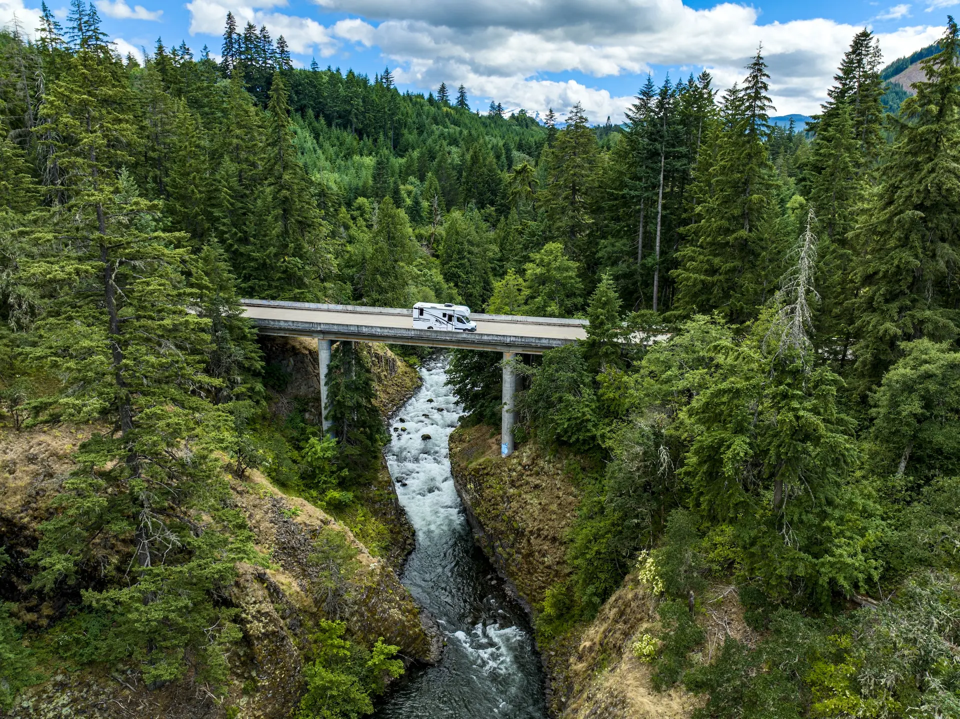 RV on a Scenic Drive