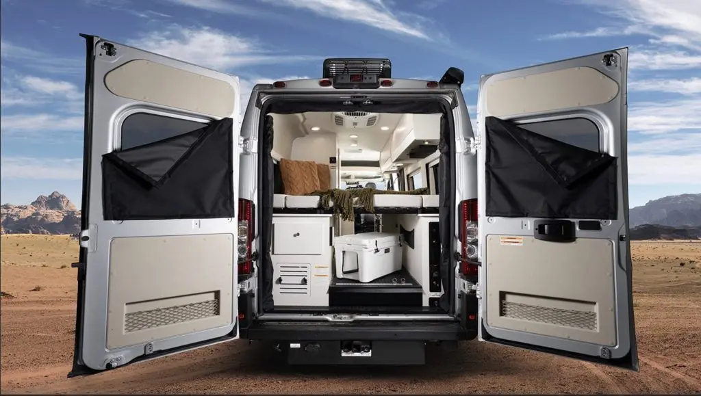 Jayco Swift Rear Doors Into the RV