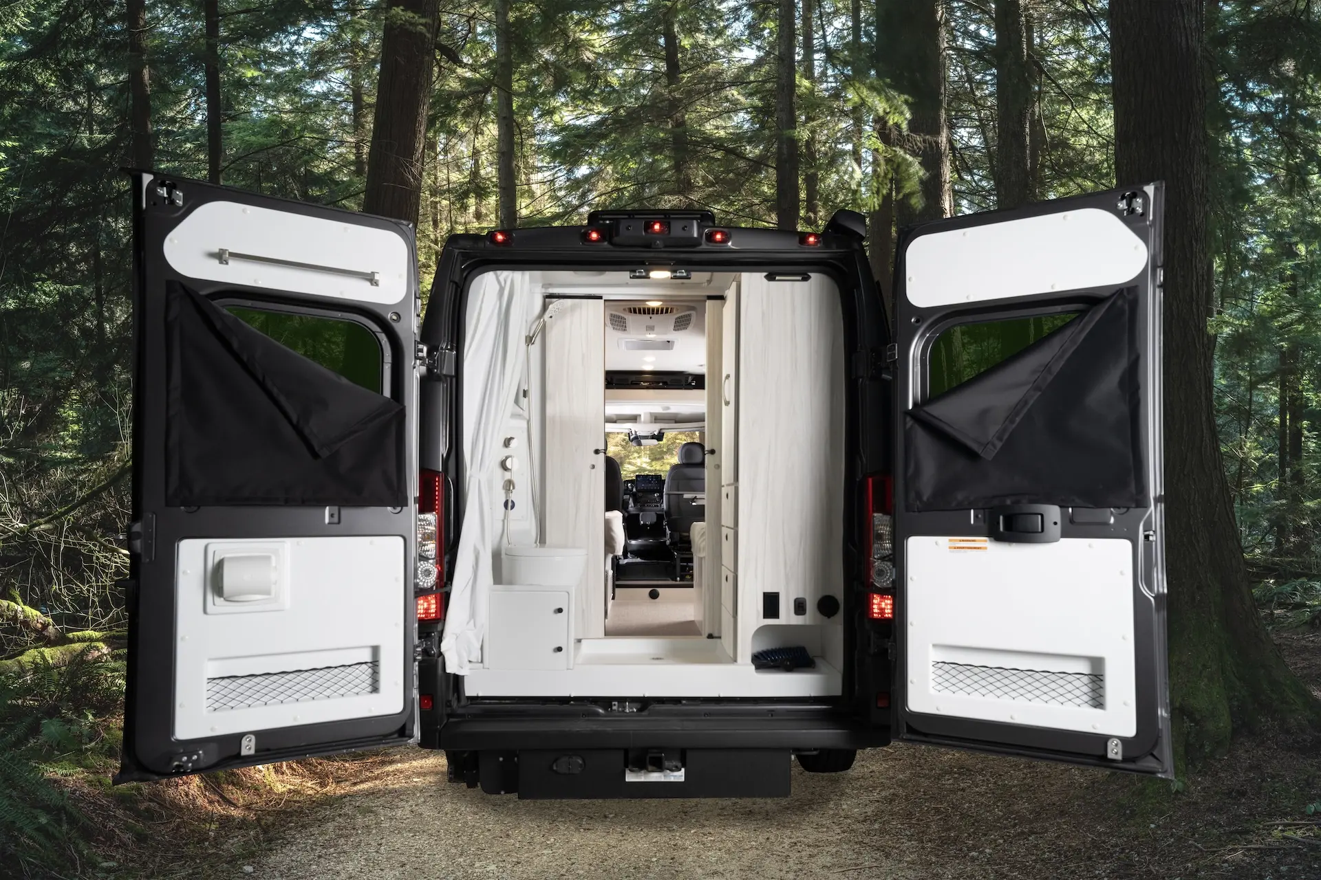 RV Back Door View