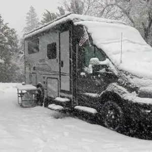 Keeping Warm in Your RV without Hookups