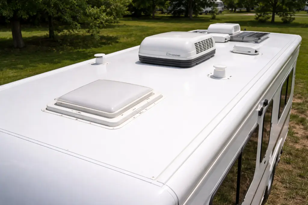 Equipment on Top of Camper